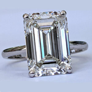 Kæmpe 9,35 ct Diamant og 18 kt. hvidguldring (Lab fremstillet*) IGI