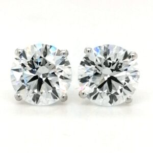 6,10 ct. solitære diamantørestikker (Lab fremstillet*) IGI