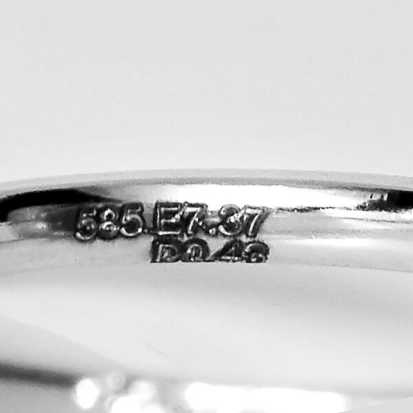 7,80 ct. meget fin smaragd og diamantring i 18 kt. hvidguld. IGI. - Billede 8