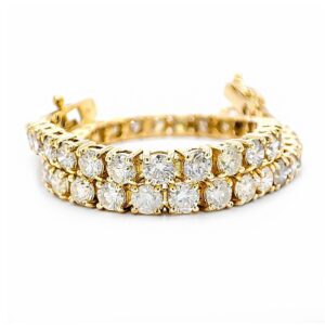 6,55 ct. naturligt diamant tennisarmbånd. CGI.